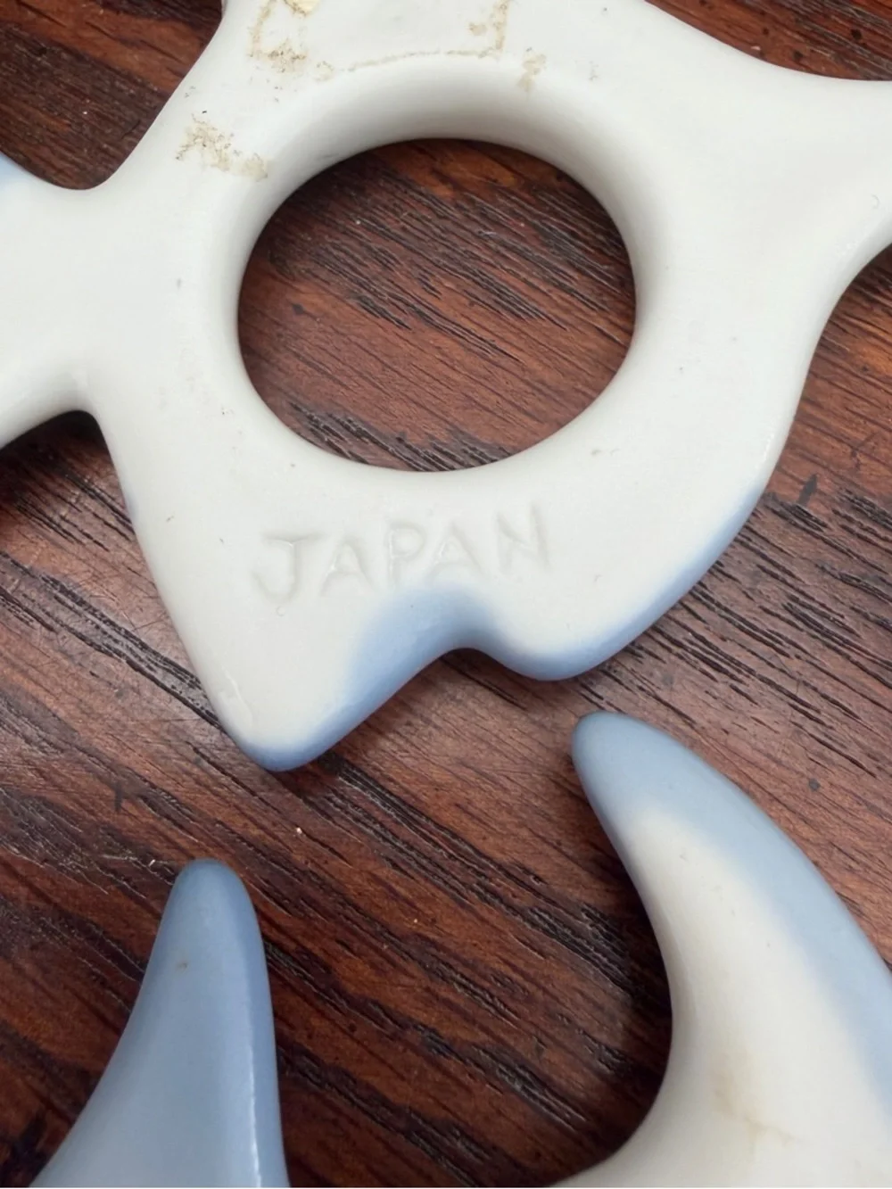 Vintage Dolphin Napkin Rings Set of 4 Ceramic Japan Coastal Beach Nautical Decor